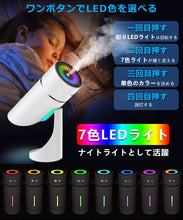 画像をギャラリービューアに読み込む, 七色変換LEDライト 上下90°調整可 次亜塩素酸水対応 除菌 超音波式