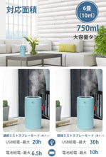 画像をギャラリービューアに読み込む, 【令和革新モデル】 加湿器 卓上 usb充電式 2000mAh大容量 アロマディフューザー コードレス 超静音