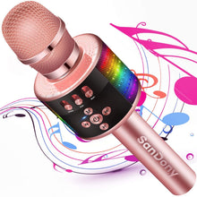 画像をギャラリービューアに読み込む, カラオケマイク bluetooth ワイヤレスマイク 高音質 LEDライト付き 音楽再生 録音可能