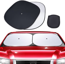画像をギャラリービューアに読み込む, 車用サンシェード 車 フロントガラス用 日よけ 折り畳み式 サンシェード 車 遮光 遮熱 UVカット
