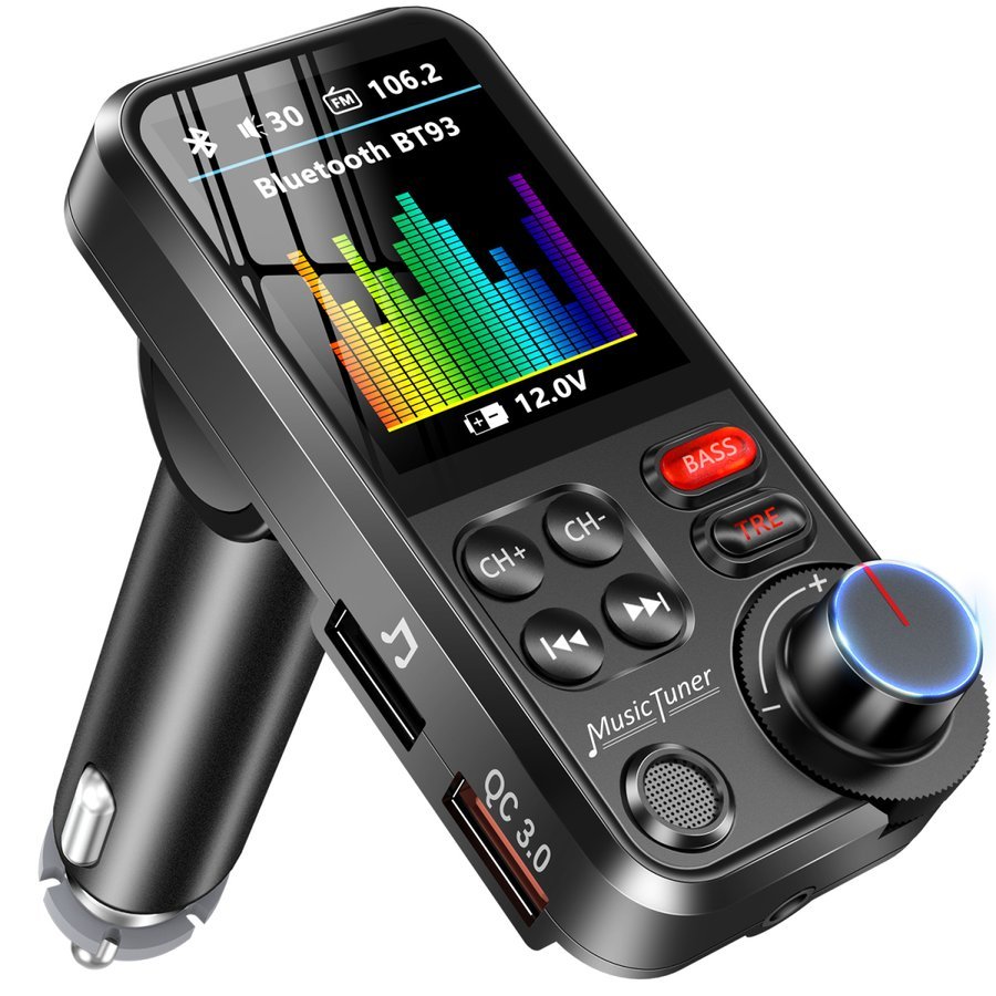 FMトランシ‐バ‐ FSQ-BT93-BK FMトランスミッター Bluetooth/USBメモリー/micro USB