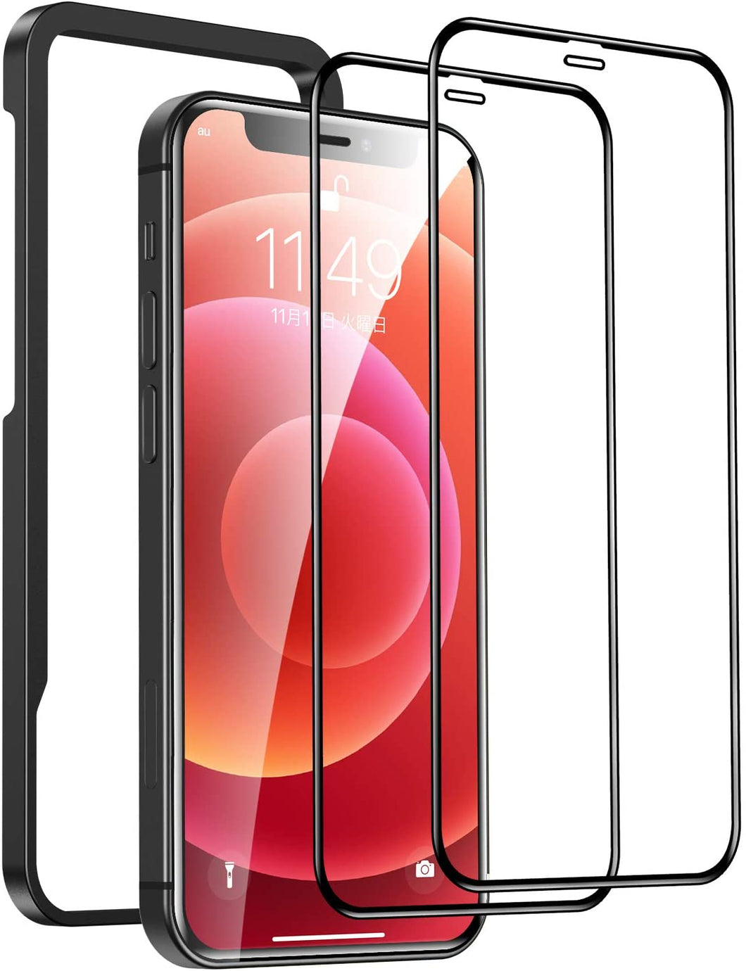 IPhone12 mini/iPhone 12 用/iPhone12 pro 用 ガラスフィルム