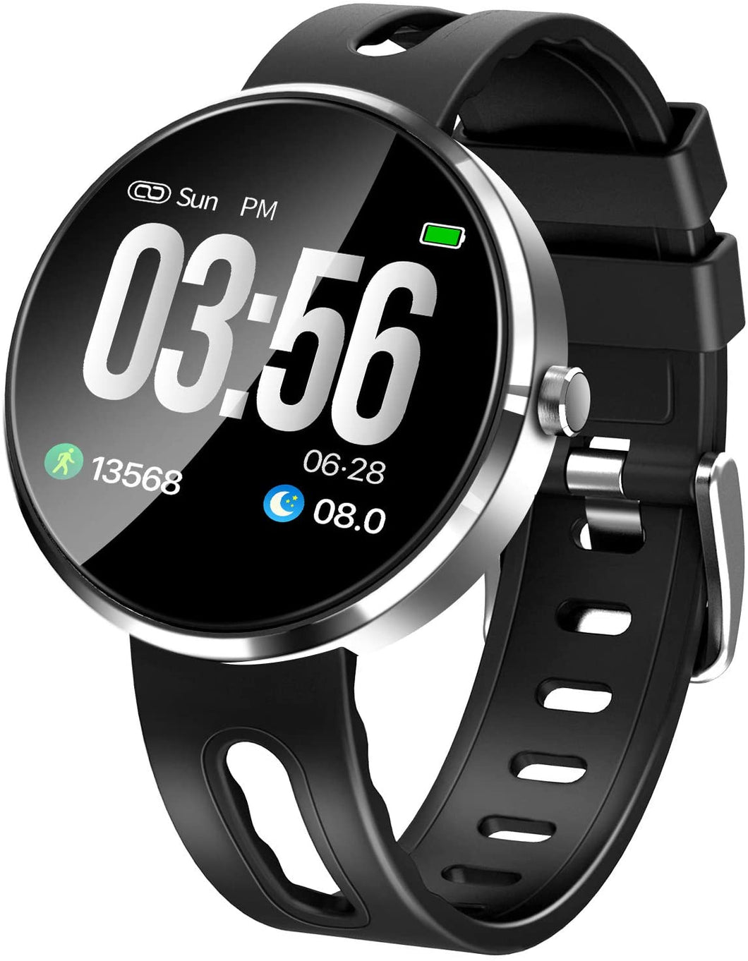 スマートウォッチ 大字幕 IP67防水 スマートブレスレット 心拍 歩数計 活動量計 消費カロリー