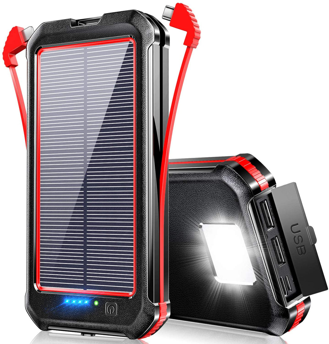 CDB-PB09 モバイルバッテリー ソーラー 30000mAh 大容量 ソーラーチャージャー 四台同時充電