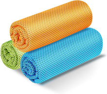 画像をギャラリービューアに読み込む, 冷却タオル 3枚セット 冷感タオル UVカット 熱中症対策 クールタオル スポーツタオル 抗菌防臭 日焼け対策
