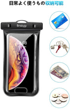 画像をギャラリービューアに読み込む, A20　白+黒 防水ケース スマホ用 指紋認証/Face ID認証対応 IPX8認定 完全保護 防水携帯ケース 完全防水 タッチ可 顔認証
