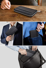 画像をギャラリービューアに読み込む, ssqb 財布 メンズ 長財布 YKK ラウンドファスナー 牛革 大容量 さいふ ビジネス 紳士 小銭入れ
