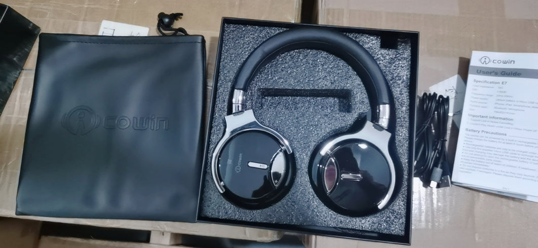 E7 ワイヤレスヘッドホン ノイズキャンセリング 密閉型 bluetooth5.0 ヘッドホン マイク付き